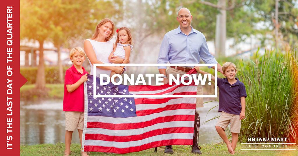 BrianMastFL's tweet photo. Today is the last day of the quarter and I am just short of my fundraising goal... I need your support. Are you with me? DONATE NOW! https://t.co/Mz4ocFLG8M https://t.co/EkKl1MLNw3