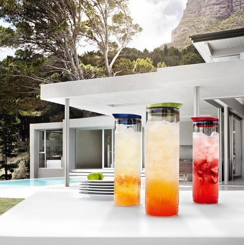 Now On Sale: Finding the perfect carafe has never been easier. Featuring the Blomus FONTANA Water Carafe, 1 Ltr Blue, now on sale.