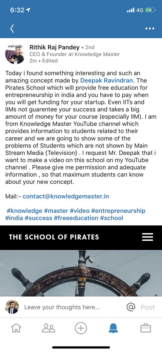 deepakravindran's tweet photo. 🙏 @piratesschool @piratefund https://t.co/hFVYHM81nG