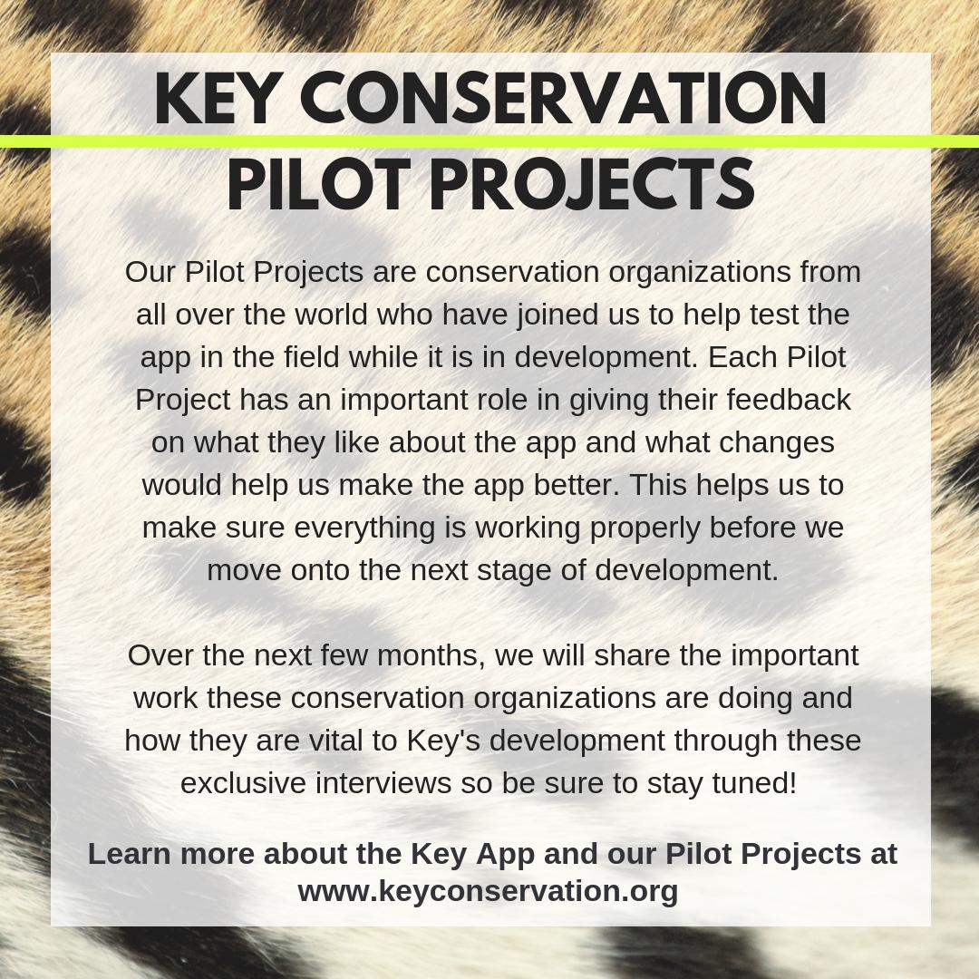 KeyConservation's tweet photo. We are excited to announce our new interview series called KEYS, where we will be taking you into the field to meet the @KeyConservation Pilot Projects! Our Pilot Projects are conservation organizations from all over the world who have joined us to help test the app in the field https://t.co/zyxqloJEIw