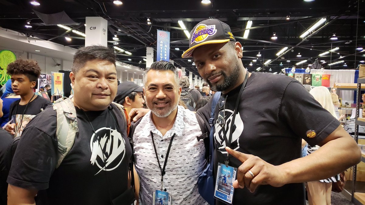 It was awesome seeing our good friend and multiple #HallHshow guest, Keithan Jones @KIDCOMICSKJ, the owner of KID Comics and the creator of The Power Knights at @wondercon! ~Aaron

#KeithanJones #KIDcomics #ThePowerKnights
#SupportIndieComics #WonderCon #WonderCon2019