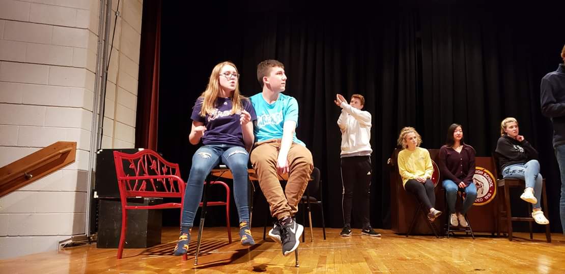 PHSDrama2018's tweet photo. It's such a shame we're doing a show where we have to act like we like each other ... π₯° #PHSGrease @ Poquoson High School https://t.co/vTyai66ddB https://t.co/yfDTlYOGGF