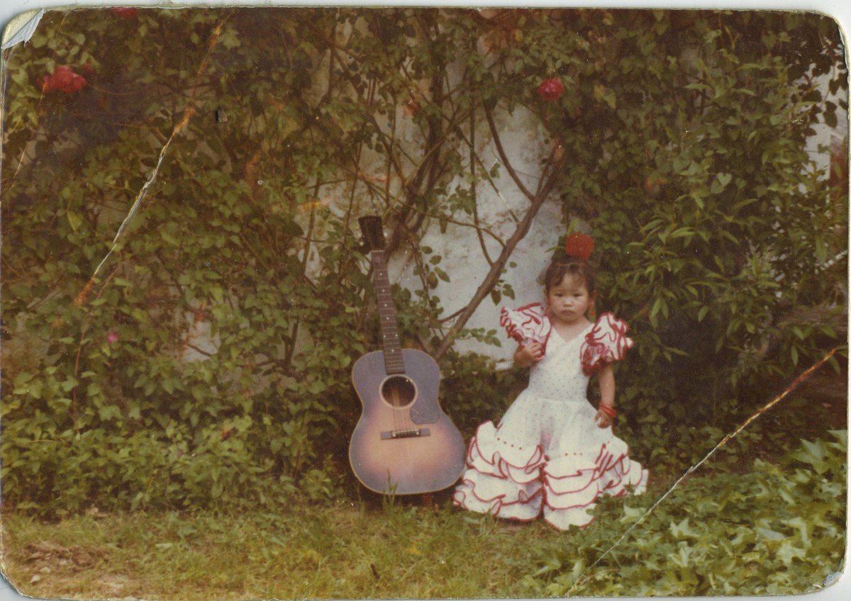DCdeservebetter's tweet photo. So when I say I spent my baby years in Spain this is what I mean. My toddler self in an authentic flamenco dress. The man holding me in the third picture is my adoptive father. #Spain #Asian #Adoption #WhiteFather #BlackMother #BabyYears #ITookForeverToTalkRealWords #DCraised https://t.co/Tv1G9Lkza7