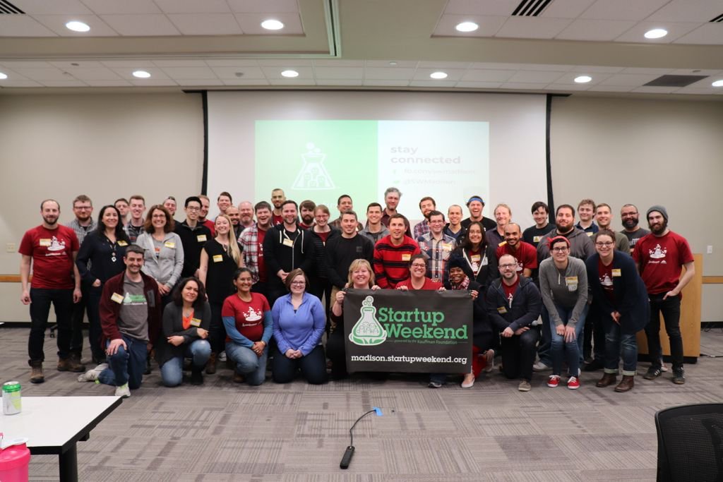 SWMadison's tweet photo. Early-bird tickets are now on sale for Startup Weekend Madison! Get hands-on experience with the ways of starting a business April 26-28. Hurry! This limited supply of tickets is going fast. #SWMad https://t.co/5xnyhGzgOy