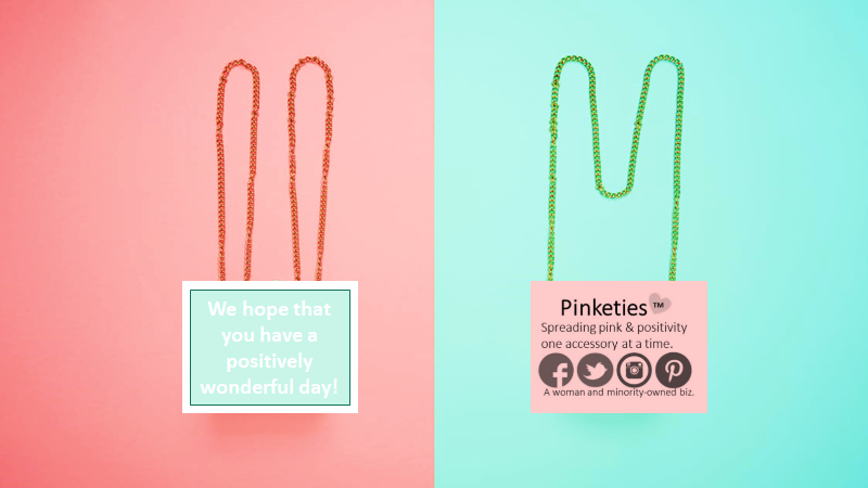 pinketies's tweet photo. Have a positively wonderful day!
#Positivity #SpreadingPositivity #WonderfulDay #NewDay #NewBeginning #YouShopWeDonate #PreKEducation #GreaterHartford #Pinketies #TeamPinketies
Please "send message" for now; the web site is under construction. Thank you! https://t.co/Rl6gKhS3ao