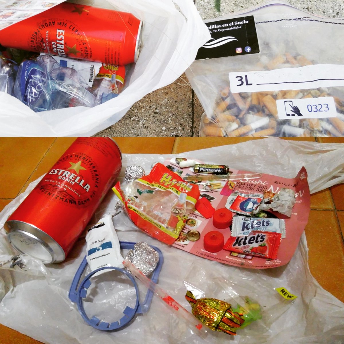 paguerapamies's tweet photo. Cuando la ciudadanía y las #empresascontaminantes no se responsabilizan de su #basura...
#isityours, @estrelladamm @haribofficial @fini_golosinas @orbitspain @aguafontvella #tupinambagrup @halls @panasonicesp?
#TrashTag #TrashChallenge #malditoplástico @greenpeace_esp https://t.co/kl2VE78kKE