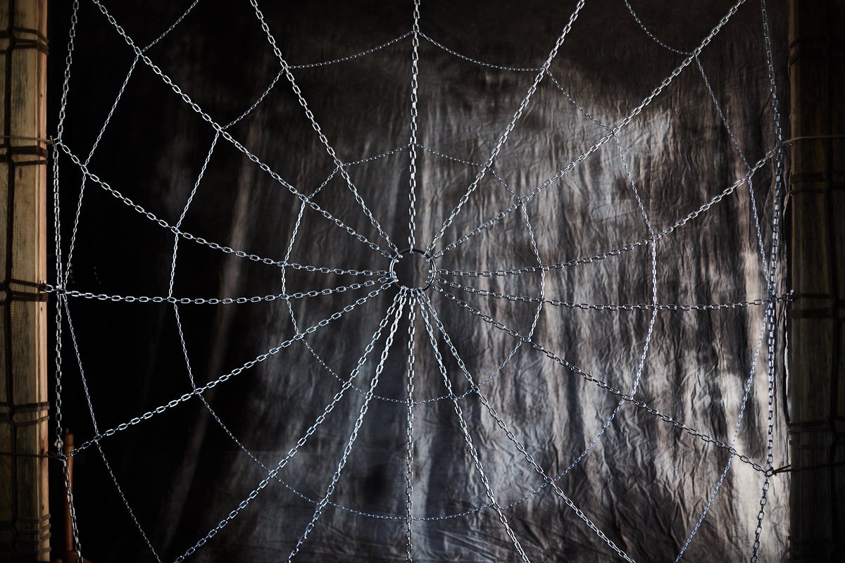 Endlich mal wieder was fertig bekommen!
Mein neues Kettenspinnennetz.