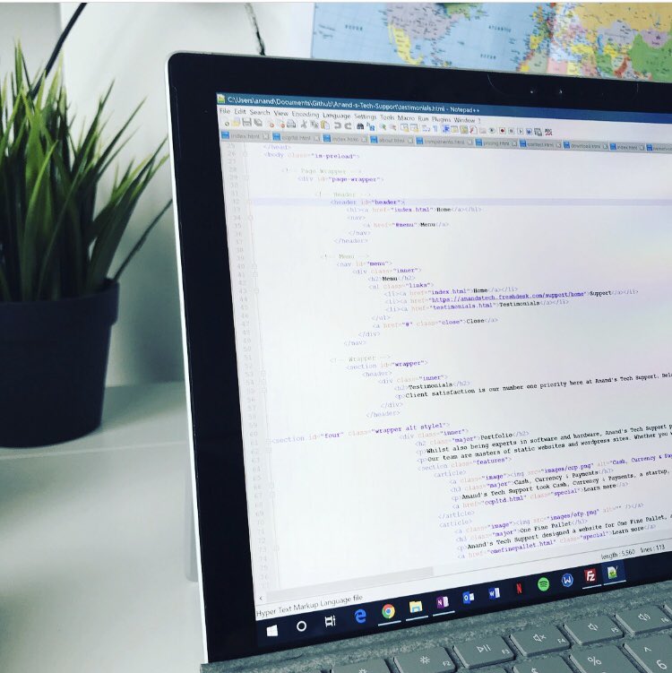 AnandsTech's tweet image. What's your coding program of choice? We always use #notepadplusplus at Anand's Tech Support - we're also a bit old fashioned and favour the old chameleon logo 🤫.
Let us know what program you use to code!
#webdesign #html #css #coding #responsive #cloudflare #smallbusiness #tech