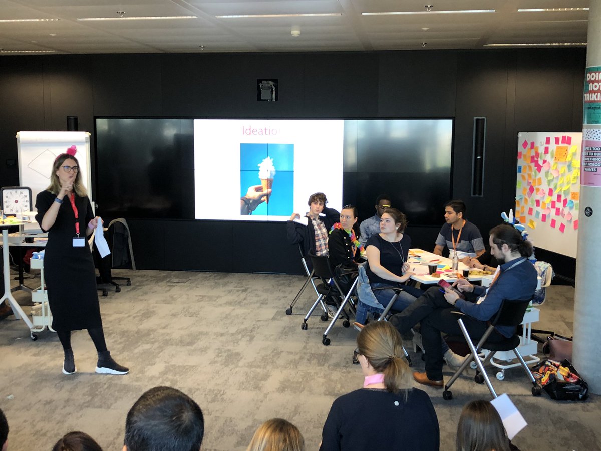 koen_'s tweet photo. ⭐️ Big great final of the GlobalService Jam 2019 Luxembourg #gsjam #gsjamlux @artsquarelab_lu @PwC_Luxembourg #experiencepwclu #Designthinking https://t.co/5pGLmNHUys