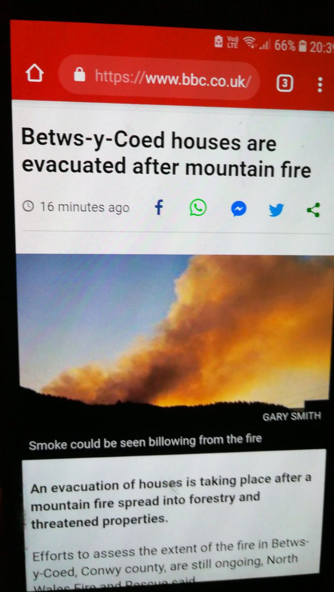 Heck of a hill fire above Betws on Friday. My photo seemed go down well and make was picked up by the BBC, Daily Post, Wales Online and a few others!