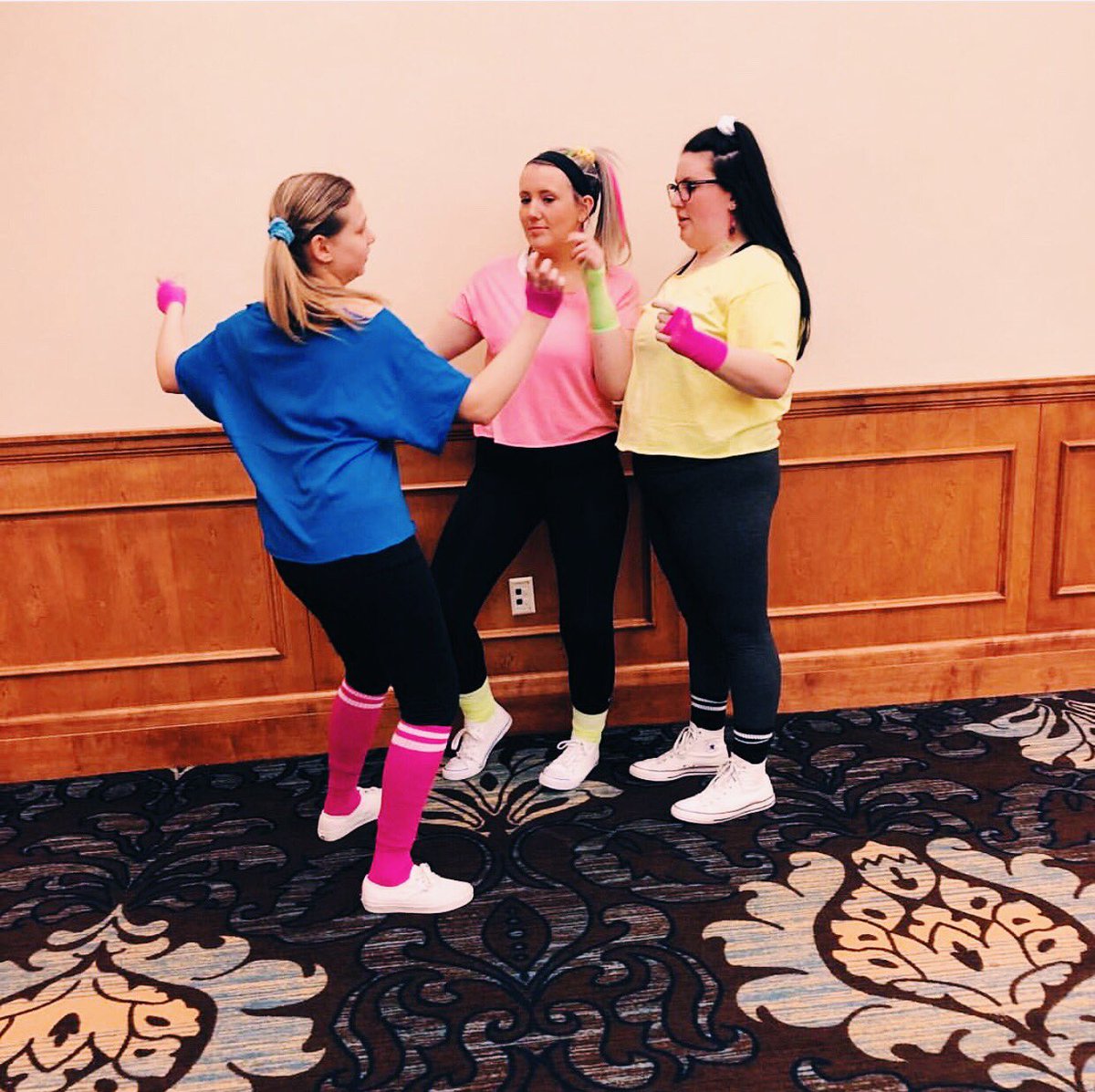 TriSigmaOU's tweet image. Sigma Sunday goes out to these hunnies! Ending Greek Week off with a bam! Good job girls💛#80s
