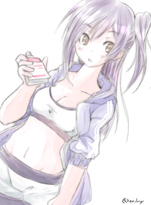 萩風さん。健康の為には運動も欠かせません。
#艦これ版深夜の真剣お絵描き60分一本勝負
#艦これ版真剣お絵描き60分一本勝負_20190331 