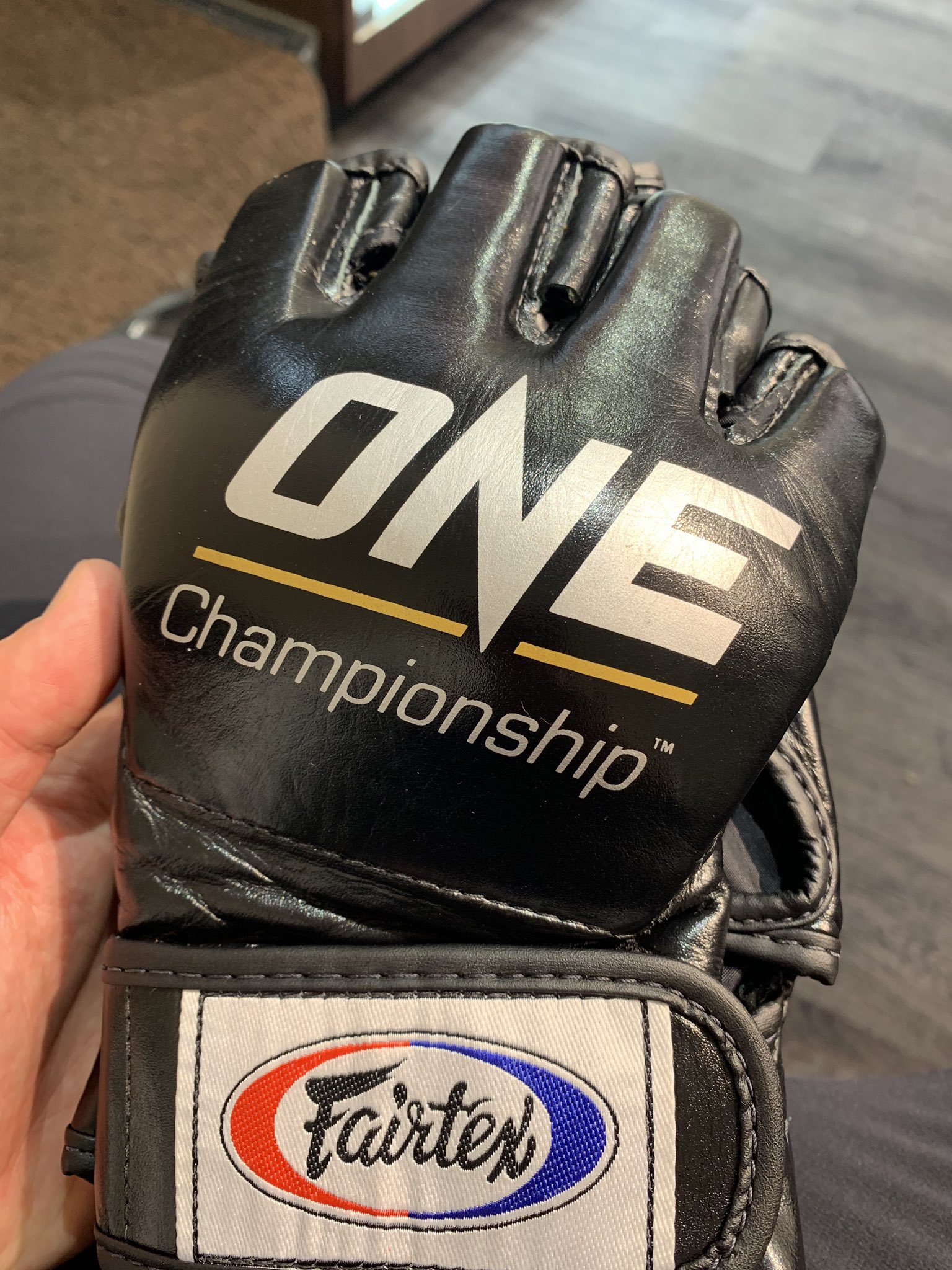 最終値下げone championship 公式オープンフィンガーグローブ