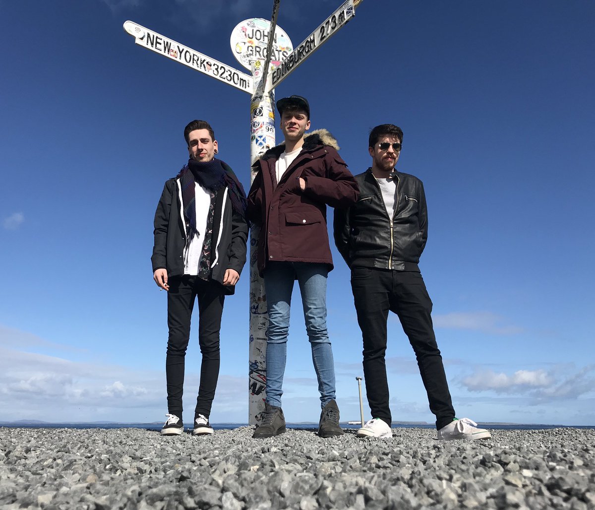 Made a quick trip to the end of the world to absorb that sea energy before tonight’s show at Marketbar Inverness. We hope you’re as ready as we are 🤙🎤🎸🎸🥁 x