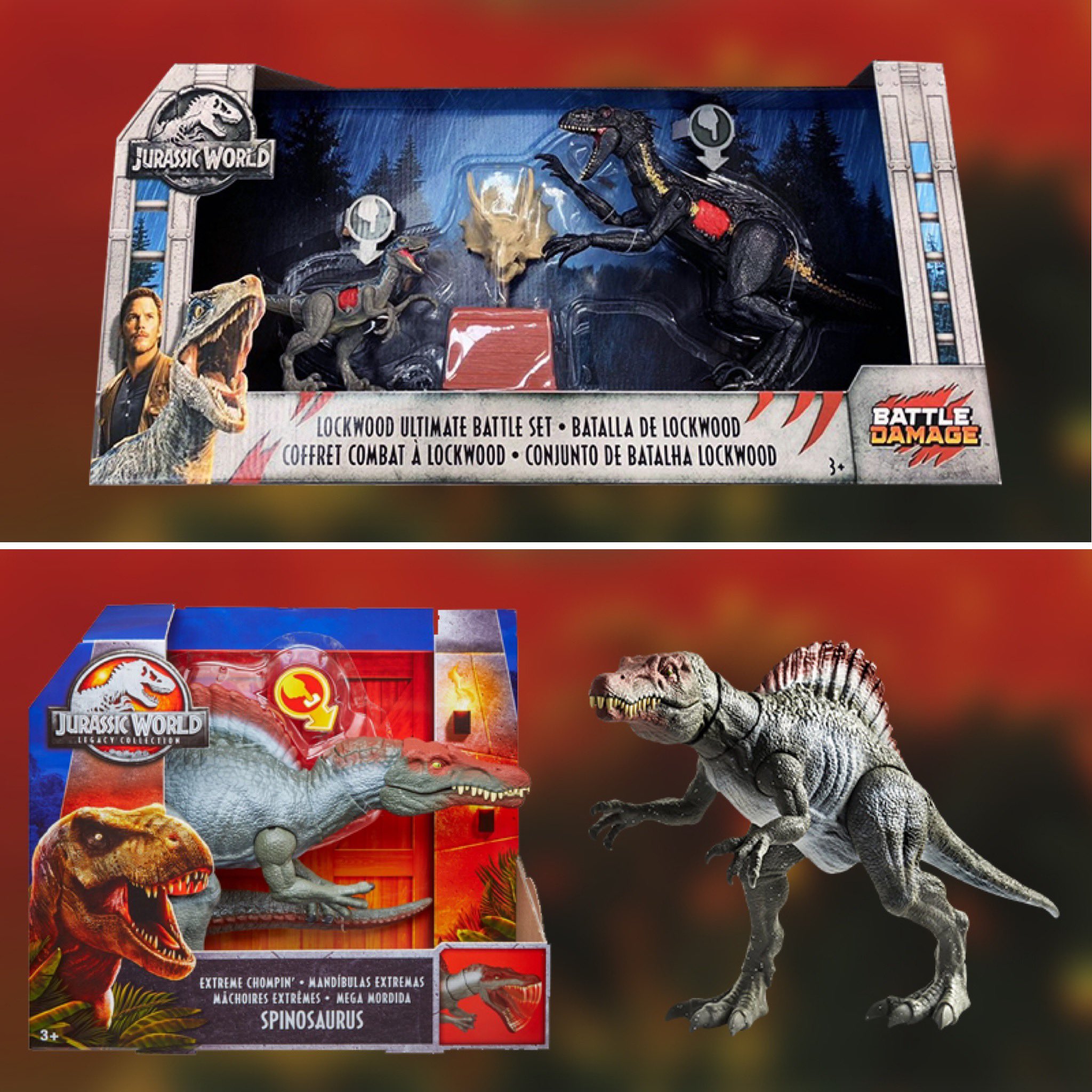 jurassic world battle damage lockwood ultimate battle set