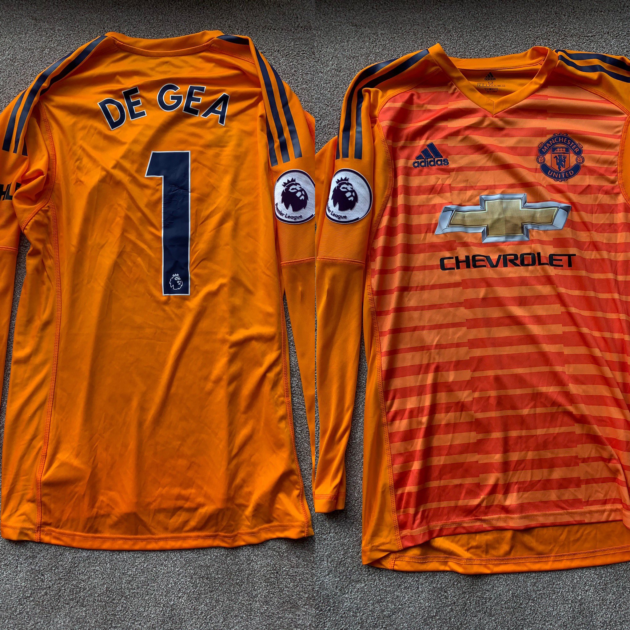 de gea orange jersey