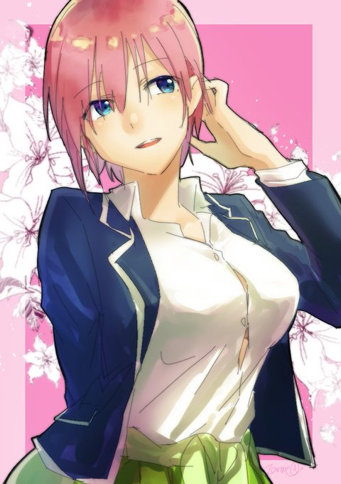 渡ざらめさんがTwitterに投稿した中野一花(五等分の花嫁)のイラスト。