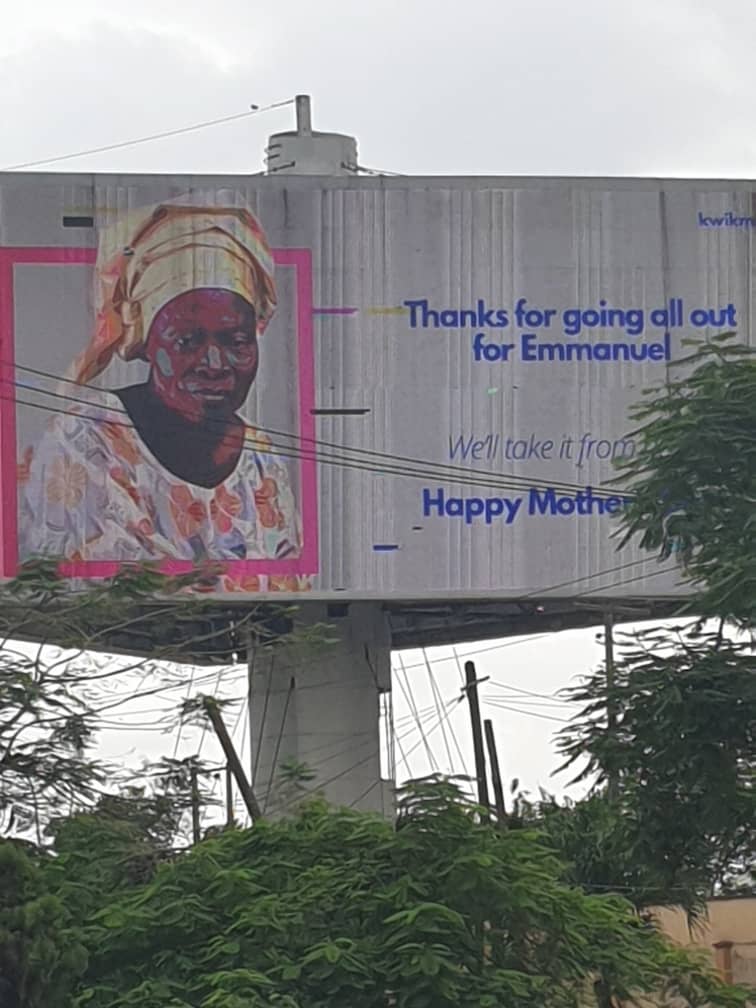JusttLit's tweet photo. From posting tweets about your mum to having her face on billboards. Levels to this #MothersDay celebration....
#MumNotATM https://t.co/EKN1XB1GxS