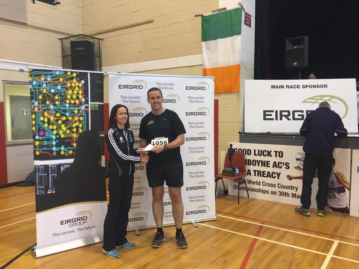brenkey's tweet photo. @EirGrid @dunboyneac a lovely day for the EirGrid Dunboyne 10k race. @LantryPeter presenting prizes to the first man Hiko Tonosa and first woman Barbara Cleary https://t.co/mzuVZRRAwJ