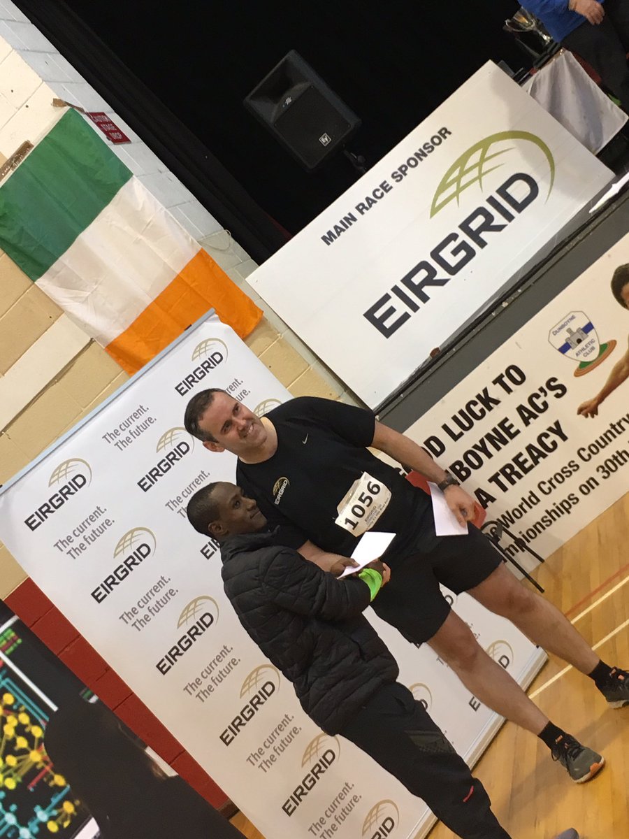 brenkey's tweet photo. @EirGrid @dunboyneac a lovely day for the EirGrid Dunboyne 10k race. @LantryPeter presenting prizes to the first man Hiko Tonosa and first woman Barbara Cleary https://t.co/mzuVZRRAwJ
