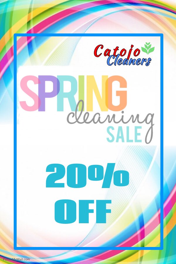 It’s about that time! SPRING CLEANING has arrived! Do more things with your time and contact us about our SPRING CLEANING SALE!! 

All booked cleaning services will receive FULL SERVICES FOR THE PRICE OF GENERAL CLEANING SERVICE!! 
#CleanUp #CleaningService #catojocleaners