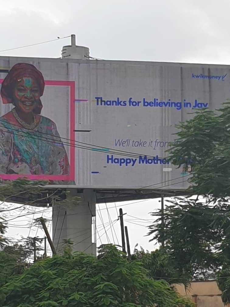 GbemiDennis's tweet photo. I felt like being a mother when I saw these Mums on billboards courtesy @kwikmoney's #MumNotATM.
Happy Mother's Day to all Mum https://t.co/wZuBIXRuBJ