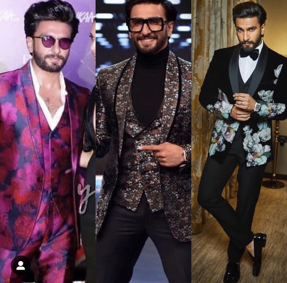 ranveercafe69's tweet photo. A line-up of what #RanveerSingh wore to the awards this year.. #OnlyHeCan 

From @Nitasha22 ‘s instagram ❤️ https://t.co/B8HCYL5vvf