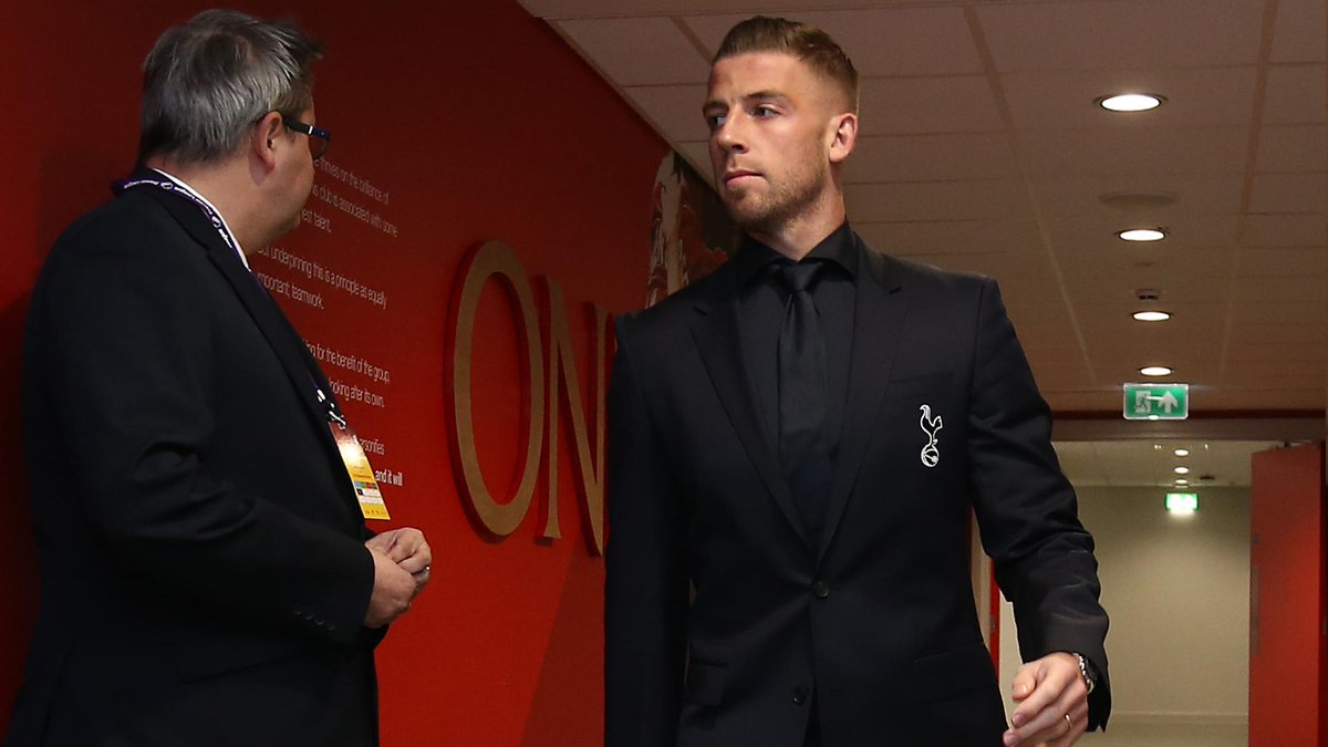 SpursOfficial's tweet photo. 📍 Checking in at Anfield.

#SuitedByBOSS 👔 #COYS https://t.co/xWUrub32Cx