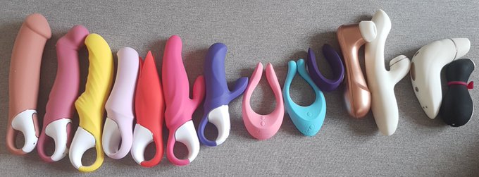 Getting ready to film my review video(s) of my @SatisfyerCOM products (yes, I have 14 of them).  I probably<a href="/tag/newprofilepic"class="tags"><span>#newprofilepic</span></a>