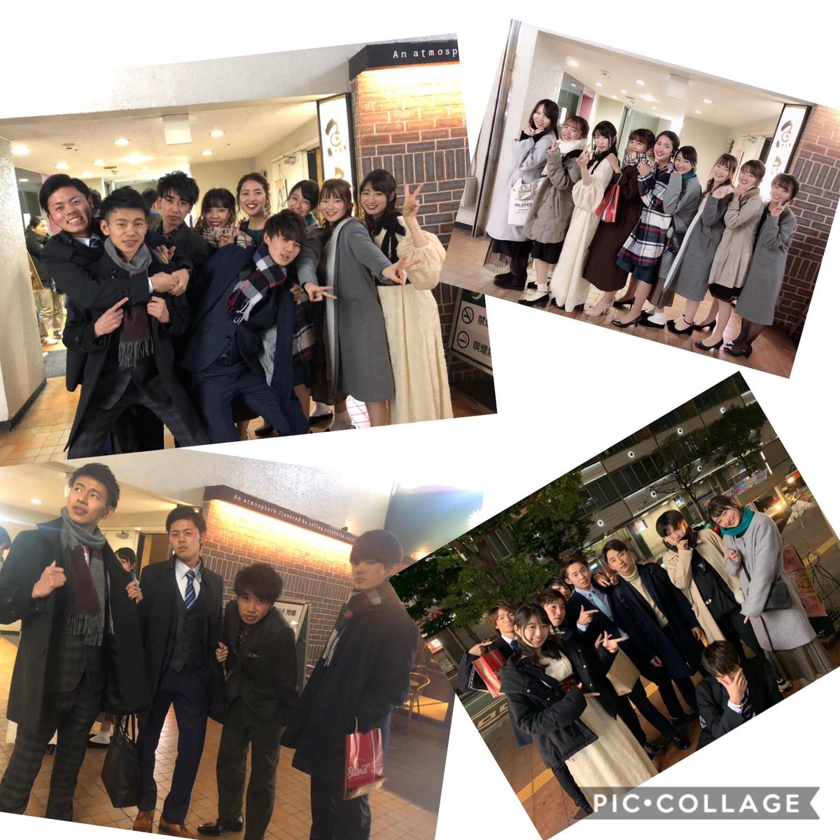 sw_blanc's tweet photo. 12/12
クリコン🎅🎁🍾
クリスマスも近いってことでクリコンを行いました🥂
スーツやドレスといったいつもと違う格好に新鮮味を感じながらビンゴ大会などで盛り上がりました👏
景品も豪華だったよ🤭
みんなに🌲メリークリスマス🎄
#blanc
#フットサル
#サークル
#西南学院大 https://t.co/4jN8s2hraz