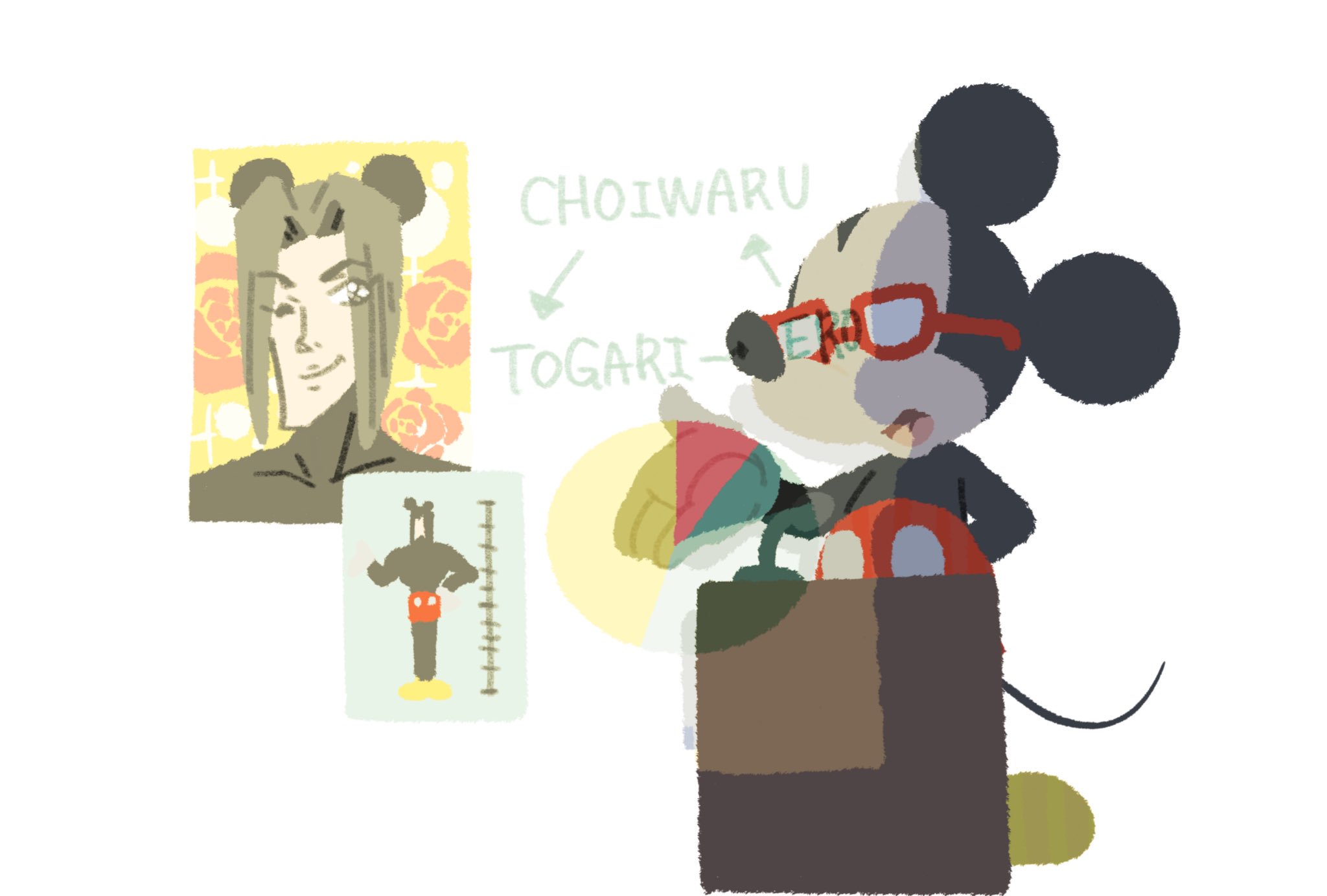 大和 新しい顔を自ら提案 プレゼンするミッキーマウスのイラストです みきすとや ４月１日限定無料セール T Co Hpco7et4is Twitter