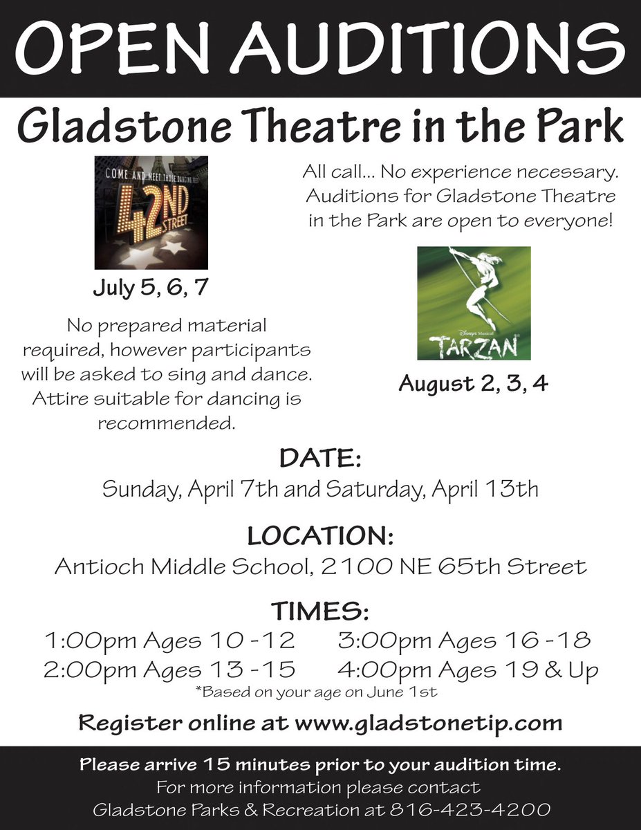 Gladstone Theatre in the Park (@gtipofficial) / Posts / X