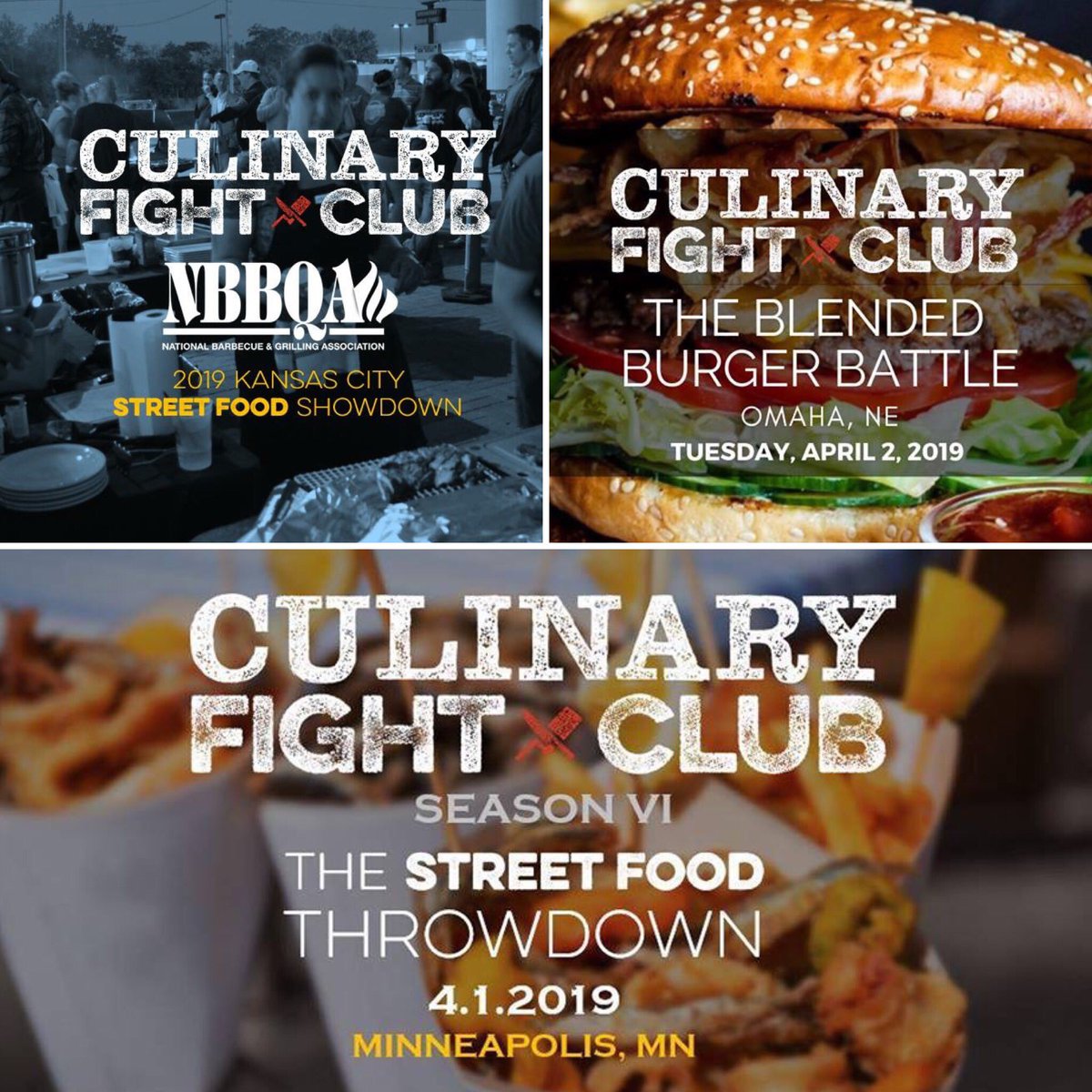 It's a big week in the Midwest for #CulinaryFightClub ! We have three events this week and it's going to be a throw down. We kick off April 1st in Minnesota, April 2nd in Omaha and April 3rd in Kansas City. Want to join in all the fun go to our profile link for tickets!