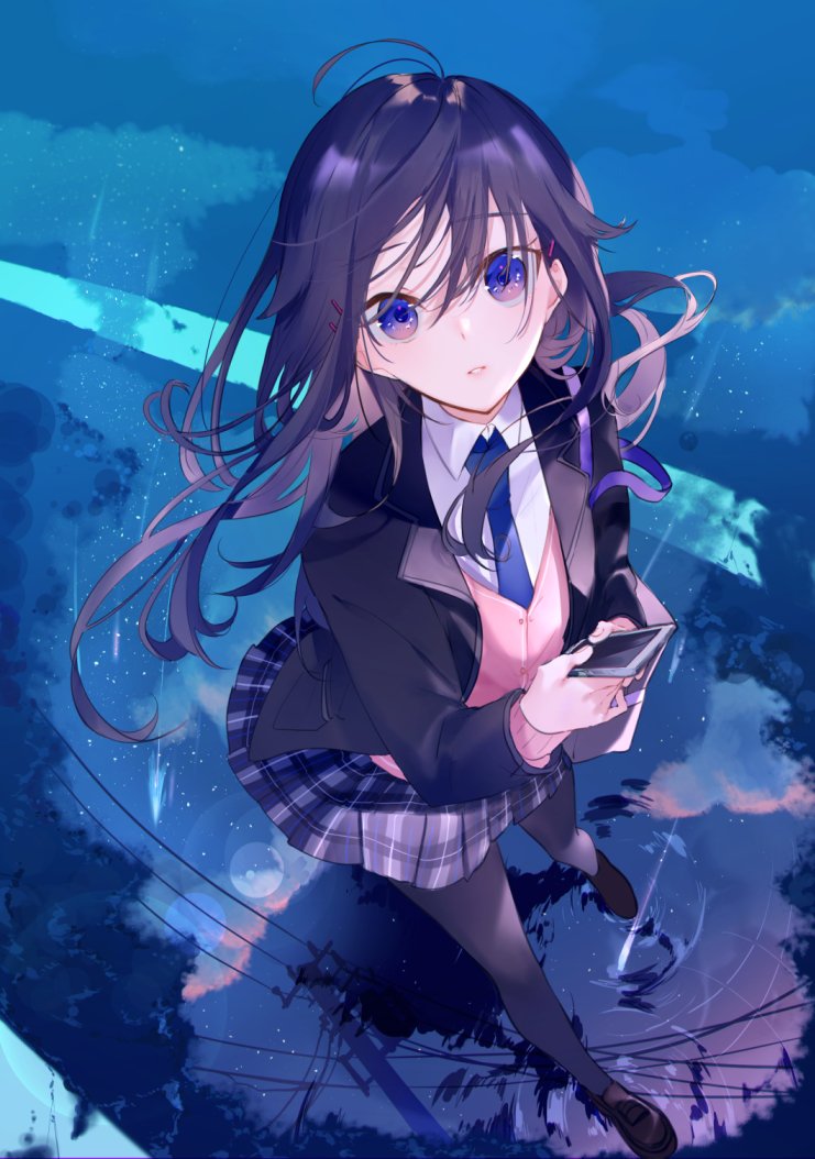 「星空の下、君の声だけを抱きしめる #オリジナル https://t.co/NW9」|美和野らぐ🌱コミティアA08aのイラスト