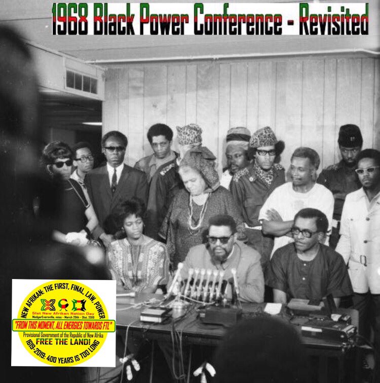 Haki_Shakur's tweet photo. March 31 1968 over 500 Black Nationalist sign into existence The Provisional Government of The Republic of New Afrika in Detroit Michiganโผ๏ธ๐จโผ๏ธ๐จโผ๏ธ๐จโผ๏ธ Code Umoja- Black Constitution https://t.co/Mf8INWeu6X #FreeTheLand #RepublicofNewAfrika #Nationalism #NationHood #ItsNationTime https://t.co/Xftzu7Oo0F