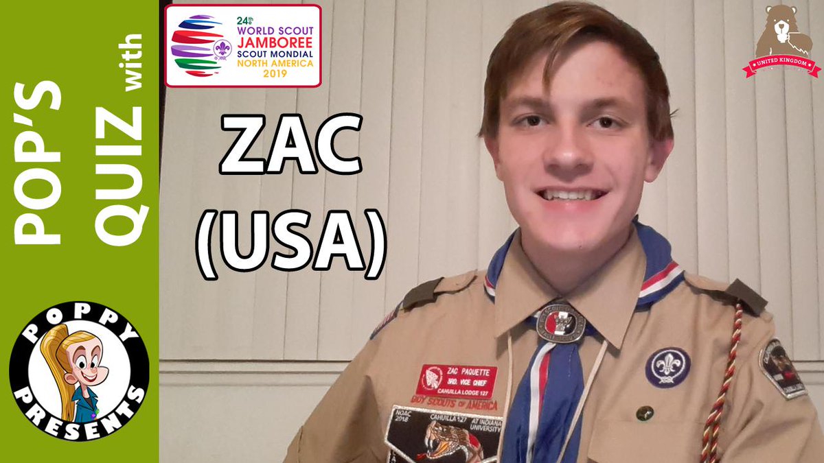PoppyPresents's tweet photo. My latest episode in my #scouts quiz series is now live. Meet Zac, an Eagle Scout from #California
https://t.co/3qGAfvhDsM
#SkillsForLife #WorldScoutJamboree #EagleScout #Snakepower #CahuillaLodge127 #Snakepower #UK24WSJ #UK24WSJPD #wsj https://t.co/rPq9a2kXSY