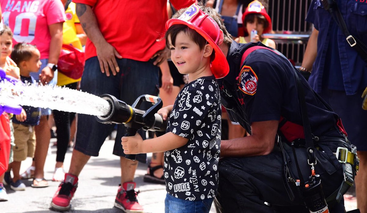 FDNY's tweet image. Teach kids that Firefighters, EMTs and Paramedics are their friends. See more #FDNYSmart tips for keeping you and your family safe at fdnysmart.org