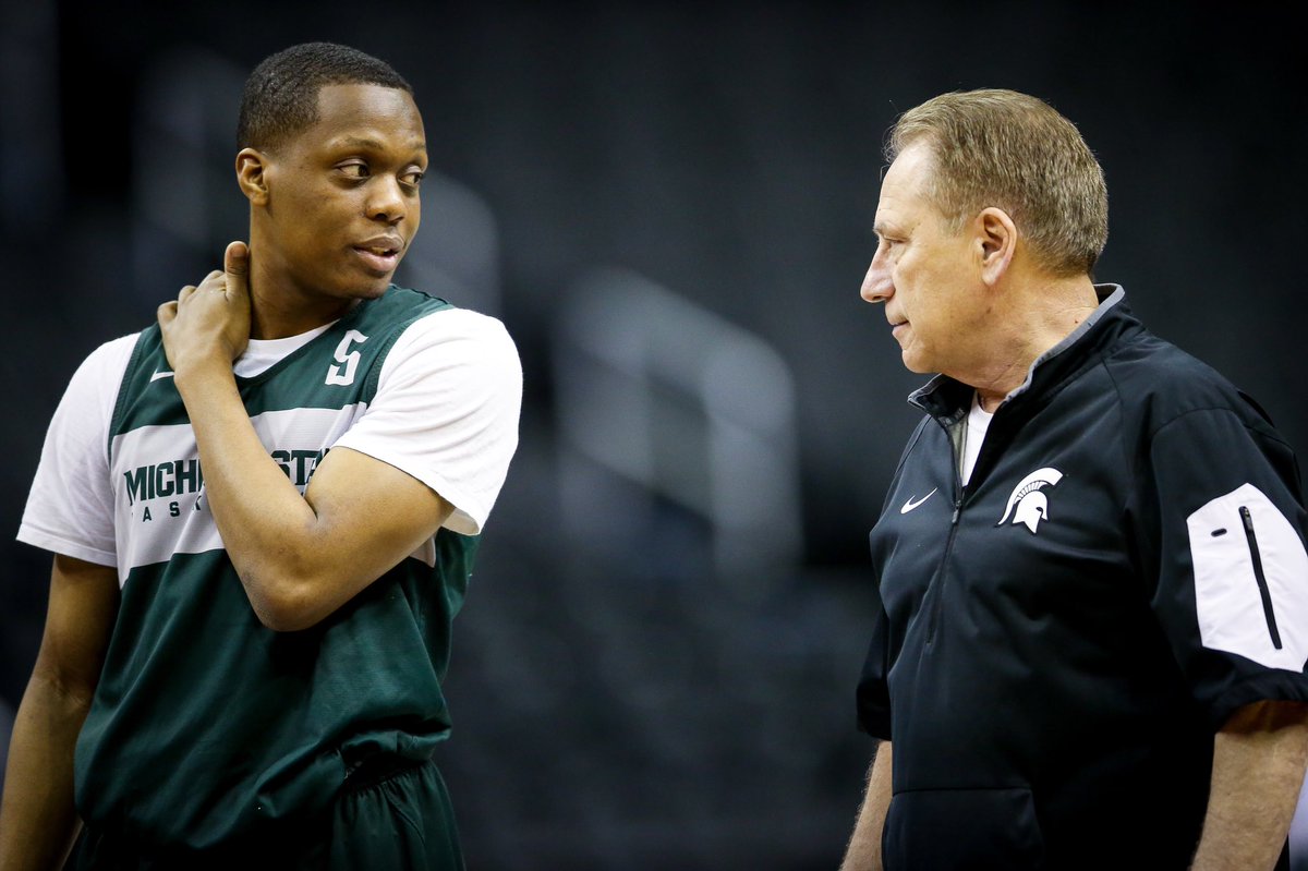 MSU_Basketball's tweet photo. “Definitely just a huge part of the person and the player I am today, just constantly pushing you, constantly wanting you to get better, constantly believing in you more than maybe you believe in yourself.”

@cassiuswinston on Coach Izzo 🗣

#SpartanDawgs x #MarchMadness https://t.co/FxyvT1caDF