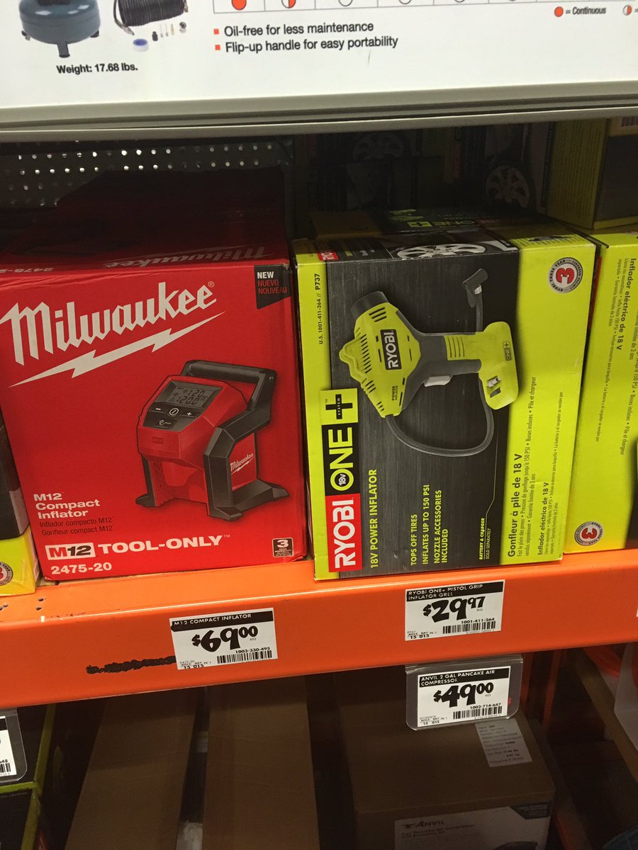 TheKocski's tweet photo. @RIDGIDPower when is Ridgid going to get an inflator like their brothers Ryobi and Milwaukee already have? https://t.co/AGTrD83j5N