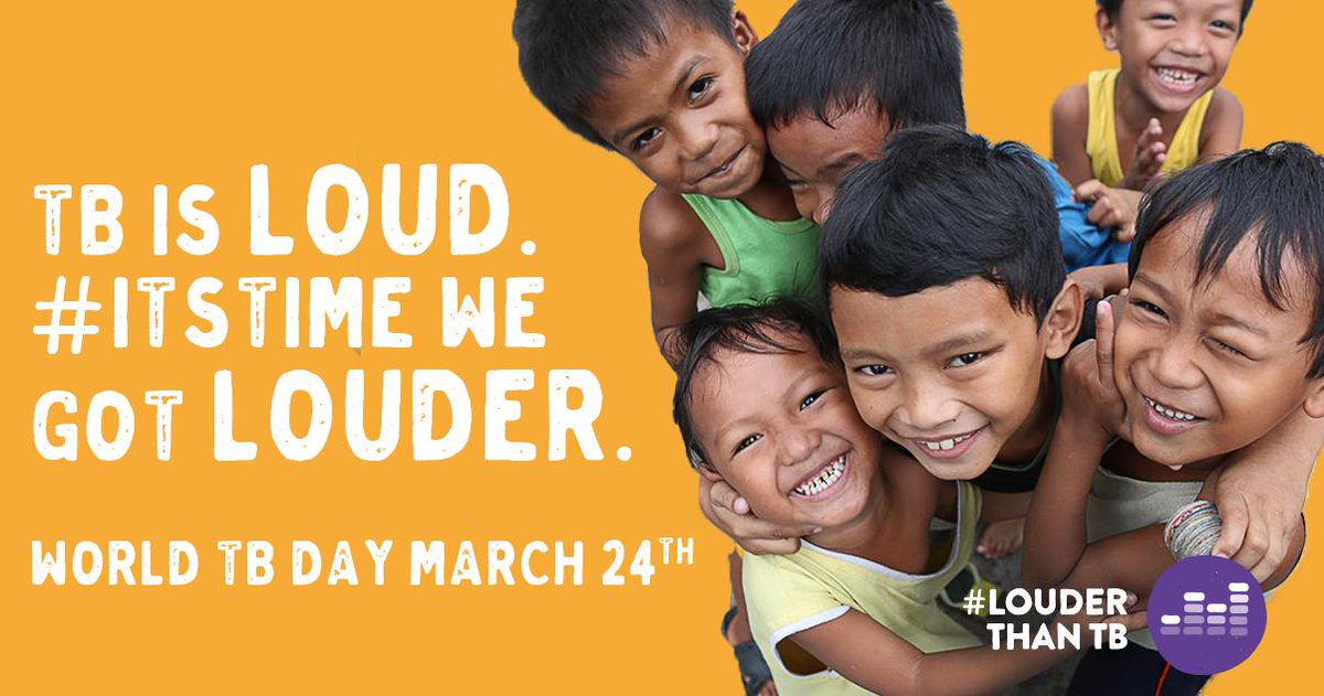 GHTCoalition's tweet photo. Let’s get so loud that the whole world can hear us. #ItsTime to stop TB in its tracks. #WorldTBDay2019 is the perfect time to raise the volume: https://t.co/WzP6oziwHp #LouderThanTB https://t.co/1Jic08GgIp
