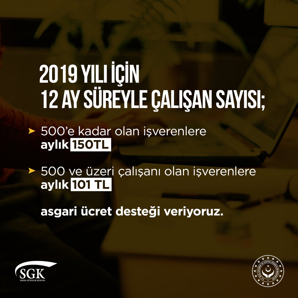 sgksosyalmedya's tweet photo. Asgari ücret desteği 🤝 https://t.co/B0WgGUK4lK