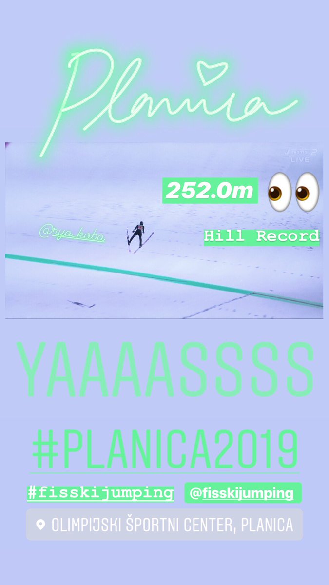 withloveyvaine's tweet photo. Perfect end to the season for @ryo_koba8118 🥇🏆🙌🏻 #252m #hillrecord @FISskijumping #FISSkijumping #ryoyukobayashi #planica2019 #planica7 #worldcup https://t.co/zWbA7jJDoj