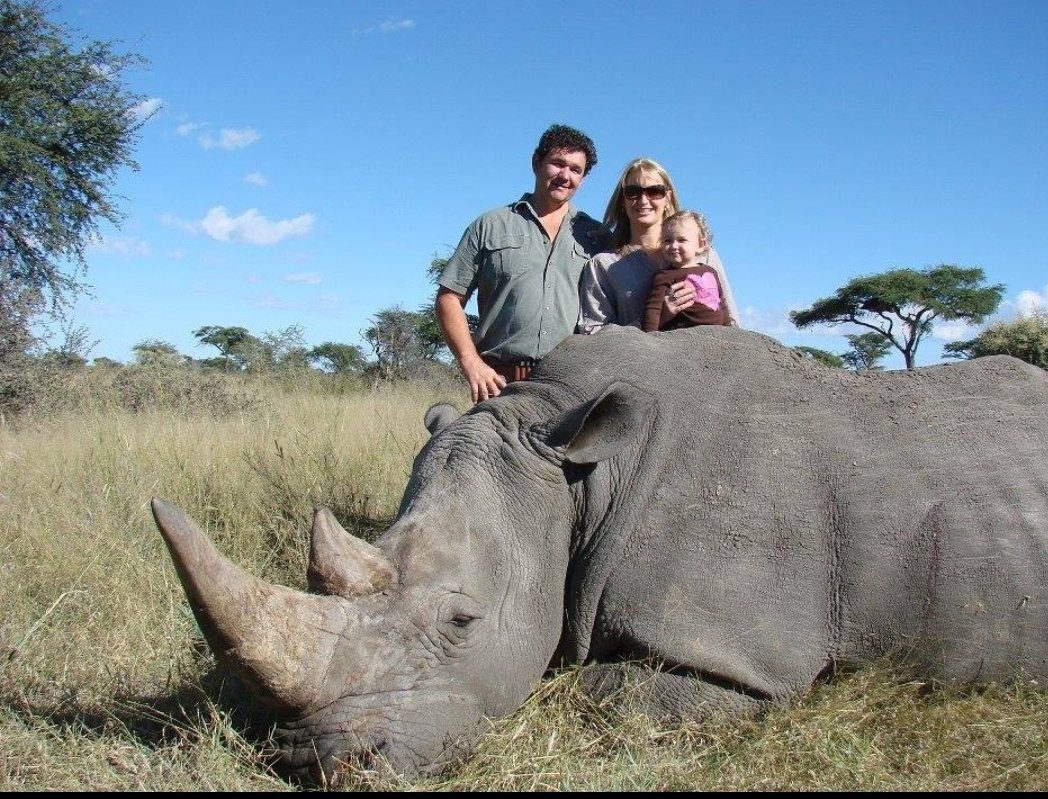 Protect_Wldlife's tweet photo. Meet Nick and Isabel Nolte who run a Namibian hunting outfitters. 

How ANYONE can find pleasure in snuffing out the life of a living creature is beyond me. I can only assume it is because they are a PSYCHOPATH 🤬🤬!!!

RT if you want a GLOBAL ban on ALL #trophyhunting NOW!!! https://t.co/Ci8tfzeWWG