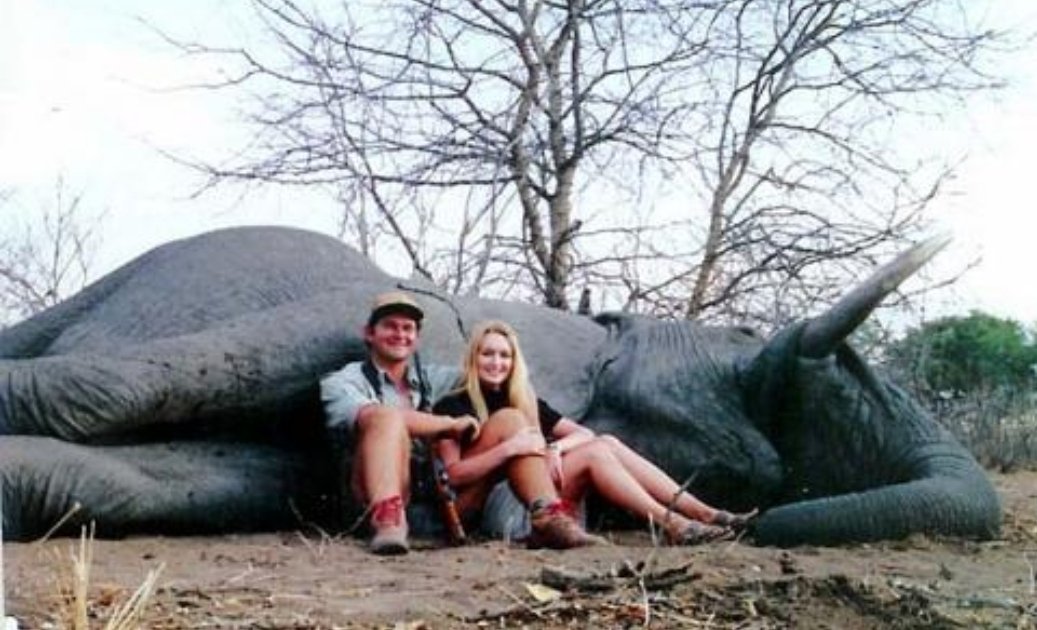 Protect_Wldlife's tweet photo. Meet Nick and Isabel Nolte who run a Namibian hunting outfitters. 

How ANYONE can find pleasure in snuffing out the life of a living creature is beyond me. I can only assume it is because they are a PSYCHOPATH 🤬🤬!!!

RT if you want a GLOBAL ban on ALL #trophyhunting NOW!!! https://t.co/Ci8tfzeWWG