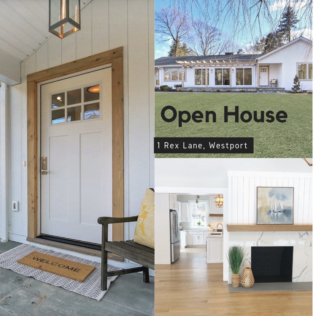 palmieri_ab's tweet photo. Looking for 1 floor living that is move-in ready? Stop by 1 Rex Lane, Westport, CT today 1-4pm! Listed at $1,149,000. #ranchhomes #westportct #ctrealestate https://t.co/2MjDtkwgwL