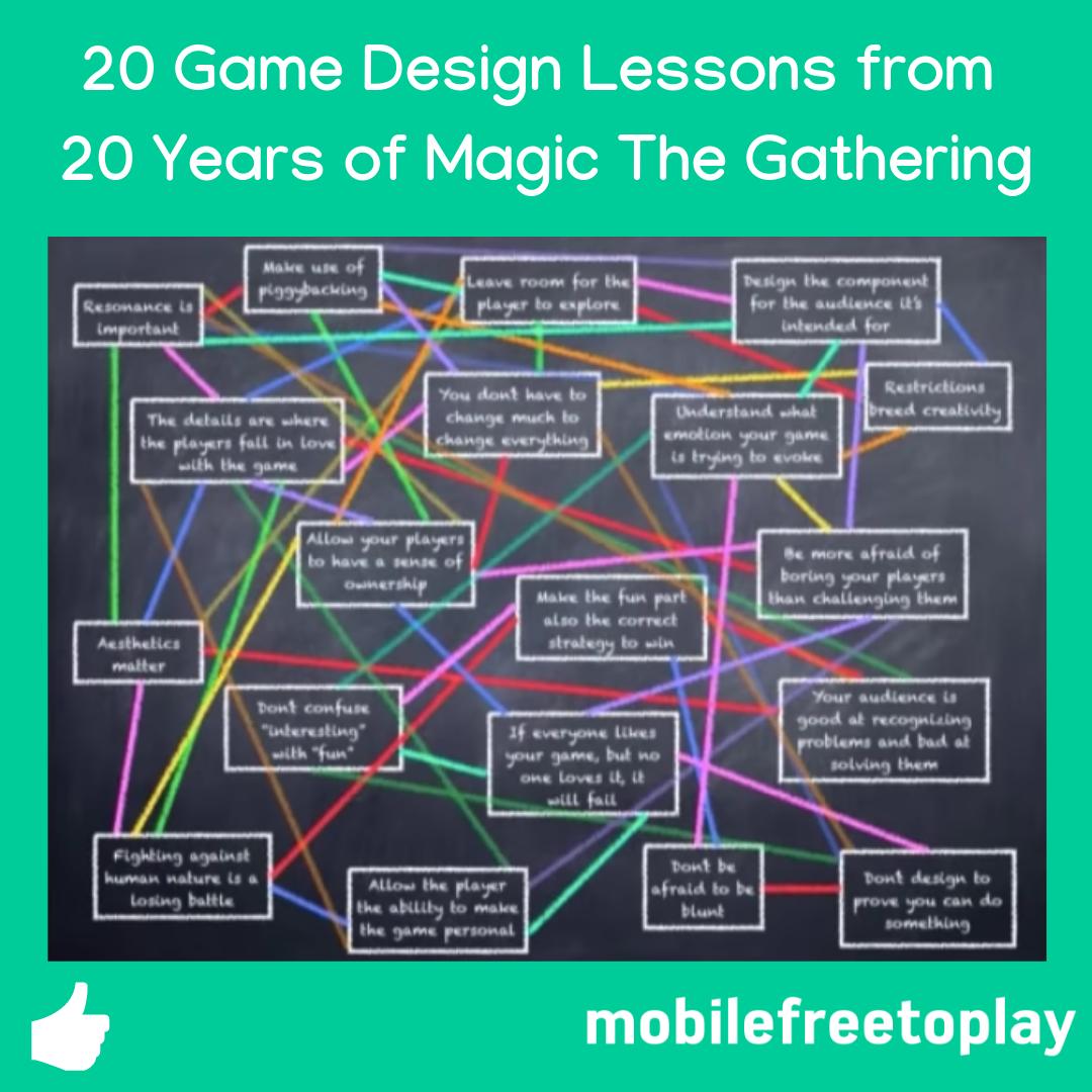 mobileftp's tweet photo. 🌟 20 Game Design Lessons from 20 Years of Magic The Gathering 
📚 Read more here: https://t.co/g53BgesO0s https://t.co/PTxPiHSGvN