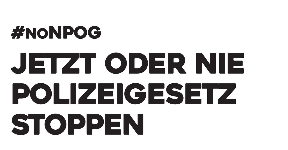 NoPolGNDS's tweet photo. Nun wird es langsam bekannt. #NPOG wird nun im Mai beschlossen.

Das heißt, dass wir unsere 3. Großdemo gegen NPOG am 11. Mai 2019 in #Hannover stattfinden wird. Details folgen in den nächsten Tagen. #noNPOG #polizeigesetzstoppen #ltnds 

https://t.co/aw767pVHYs https://t.co/JaRKvHIcgq