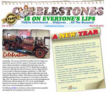 Download at: tedjoslin.com
Today I begin Volume 10 as it the 9th Anniversary.  Ribeye in the oven & a new Mimosa in the CobbleKitchen. Proposed Railroad crossing, State Museums events, City & Trustees candidates & election info,  Enjoy Vol. 10 No. 1