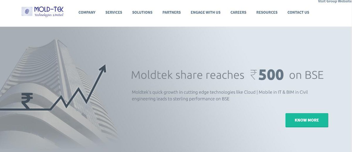 3Ccapitals's tweet photo. Client Q : #MoldTekTech ? - AVOID
- Ref website - "Our share price reaches 500rs at BSE" :-)
- Steel Structure & Mechanical Engg company, IT is small portion
- Same guy looks after both companies, gets 1.5 Cr from Packaging and 50L from IT, tell me where he will focus more? https://t.co/dvBMWz21Wc