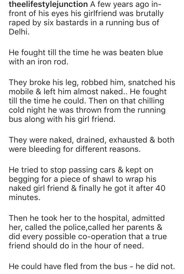 xRiiTalksx's tweet photo. “My girlfriend was raped in front of me “
               ~Nirbhaya case 

Found this on insta and it really touched my heart 🙏🏻 https://t.co/TreiY4Ugvy